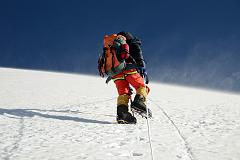 14 Climbing Sherpa Lal Singh Tamang Leading Me Towards The Chulu Far East Summit 